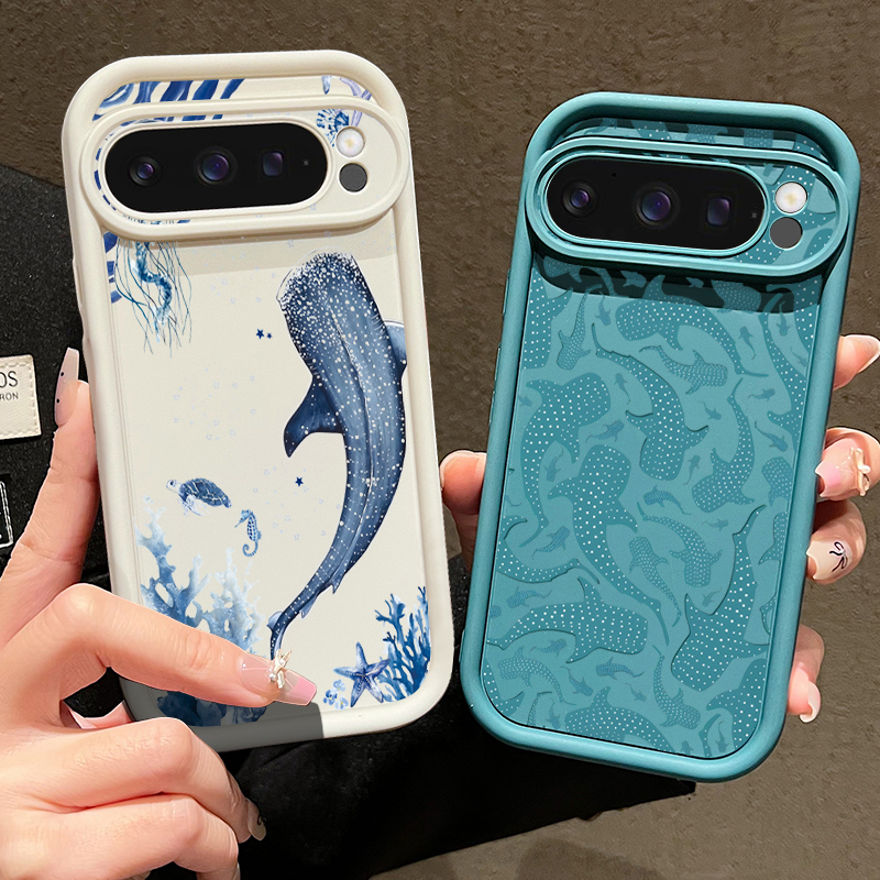 Phone Cases Pixel 10 - Ocean Whale Patterned TPU Phone Case