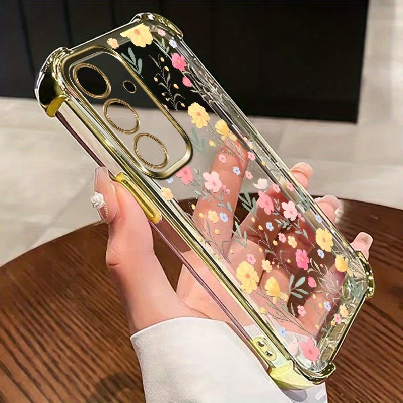 Phone Cases Clear - Plating Bumper Anti Fall Phone Case