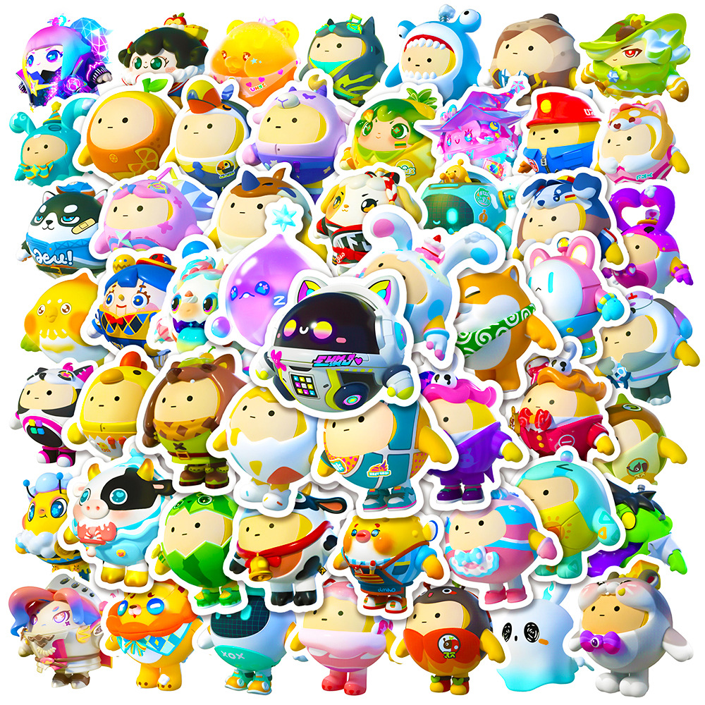Phone Cases Kids - 50Pcs Kawaii Eggy Party Cartoon Stickers