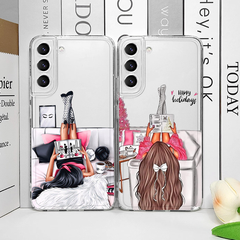 Phone Cases Trendy - Fashion City Girl Transparent Phone Case