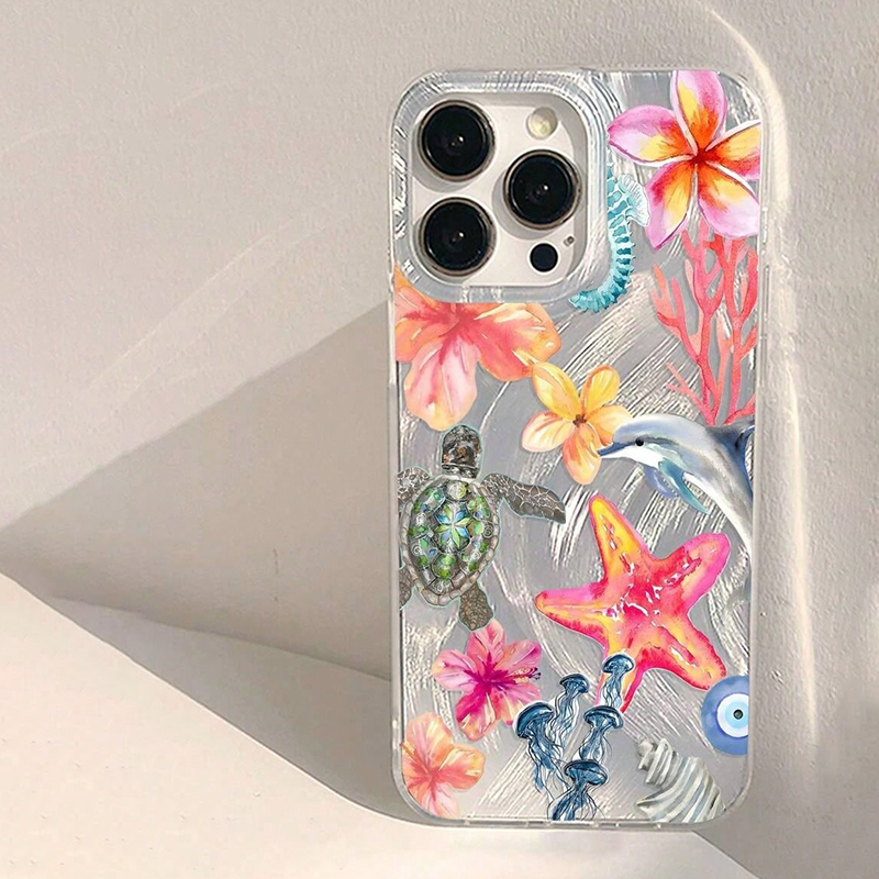 Phone Cases Clear - Summer Underwater Ocean Life Clear Phone