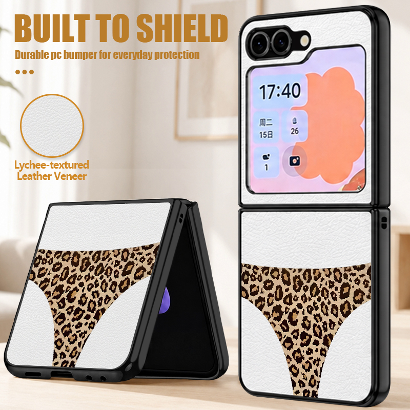 Phone Cases Leather - Sexy Leopard Print Pattern PU Leather