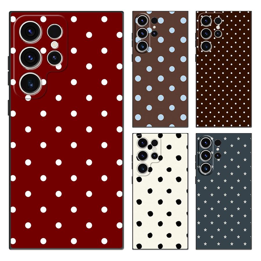 Retro Polka Dots Funda Phone C - Phone Cases Samsung S25 Ultra review and price