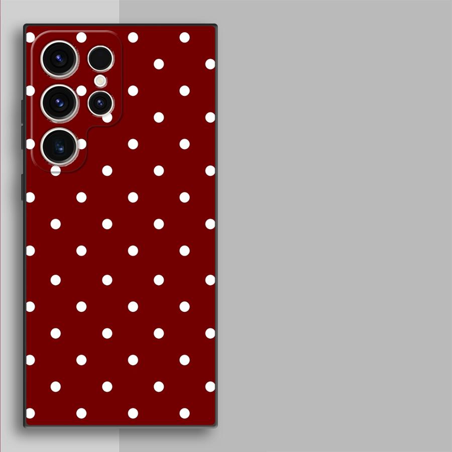Retro Polka Dots Funda Phone C - Phone Cases Samsung S25 Ultra review and price