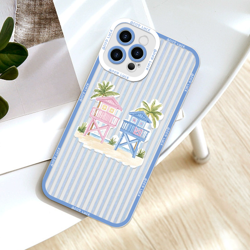 Summer Palm Coconut Tree Strip - Phone Cases Clear review and price