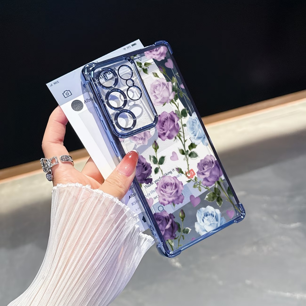 Electroplated Four-Corner Anti - Phone Cases Clear review and price