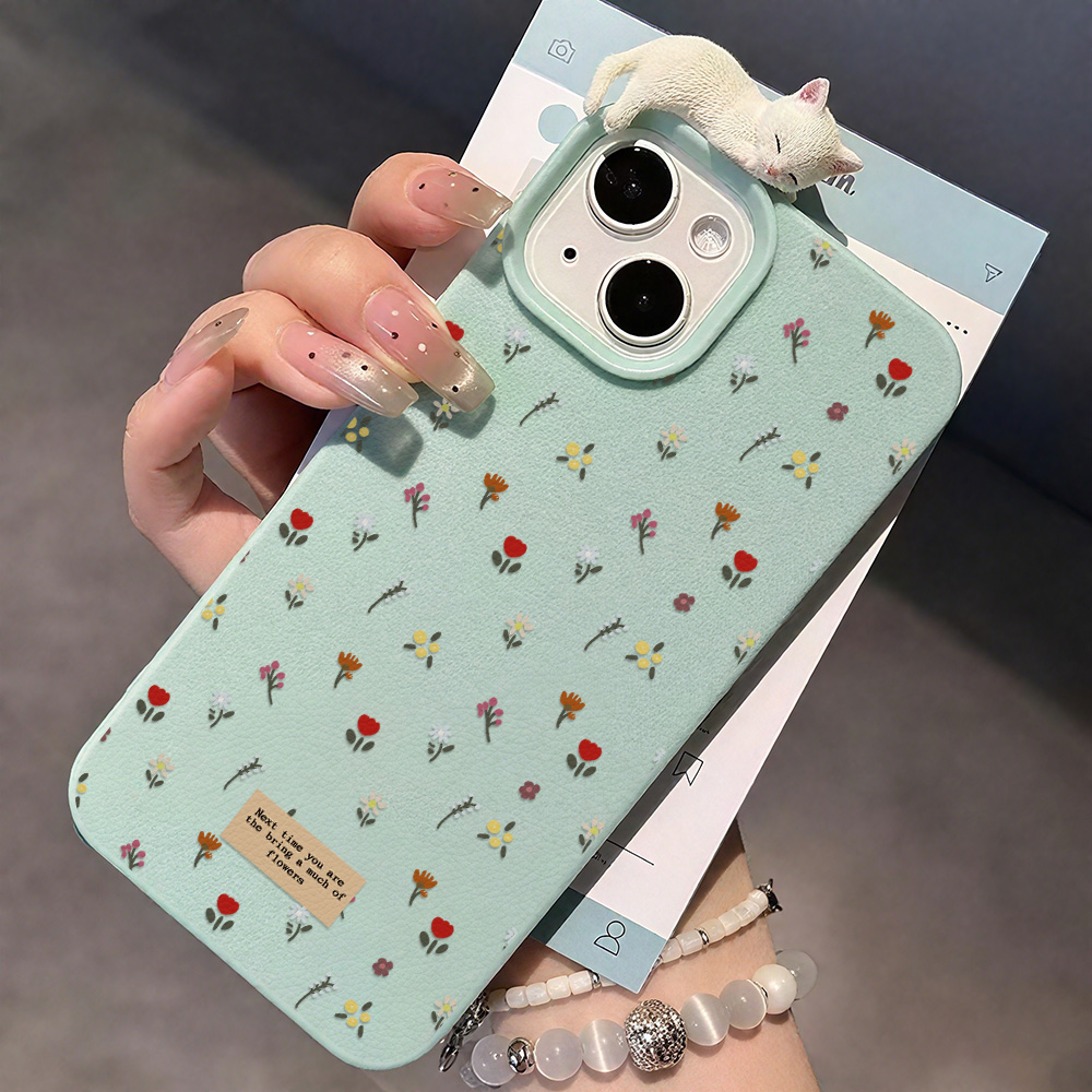 Cute Floral Soft Silicone Phon - Phone Cases Leather review and price