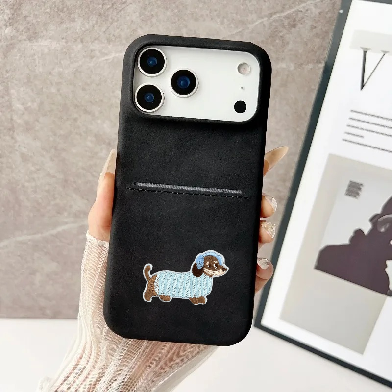 Fashion Cute Dog Pattern PU Le - Slim Card Slot Case review and price