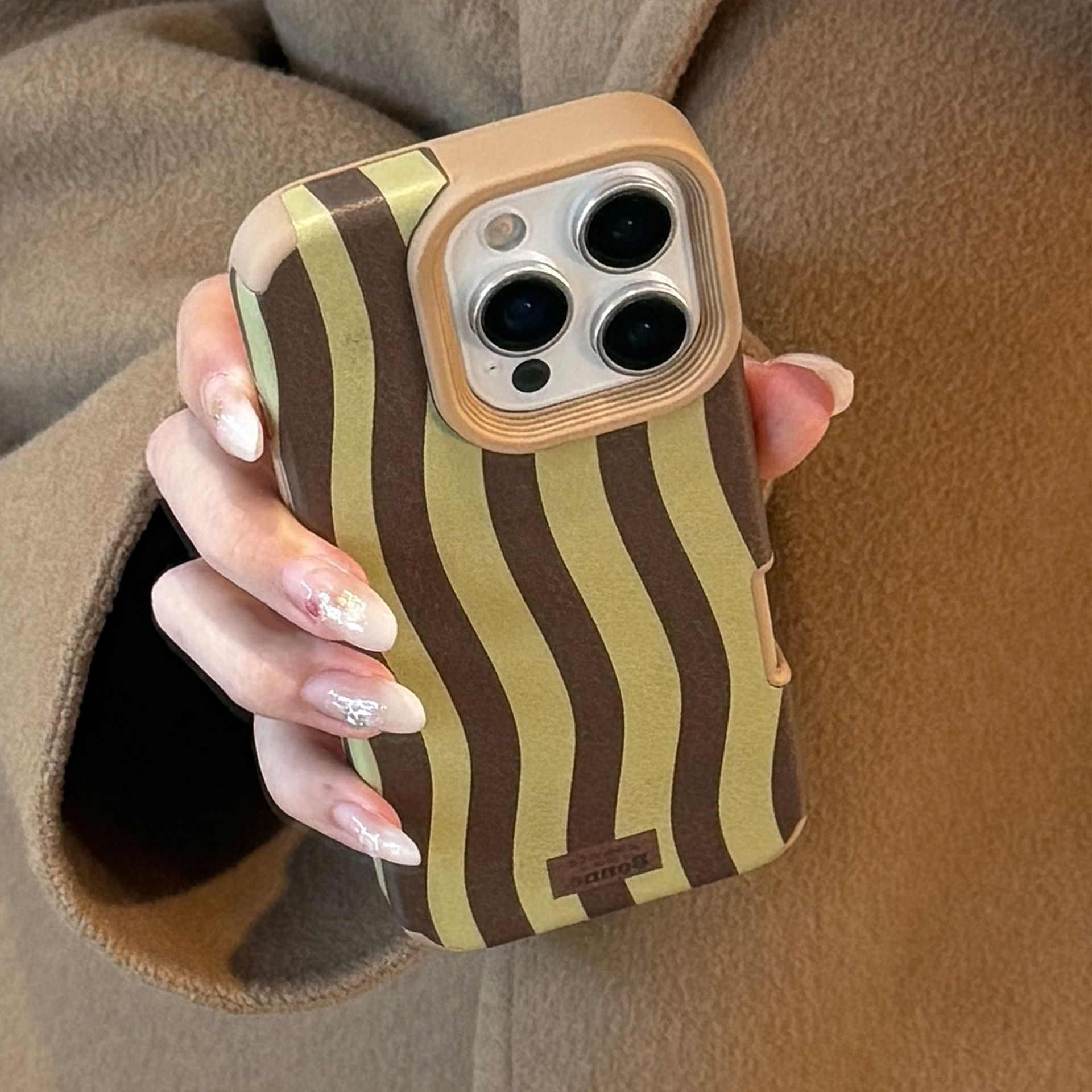 Vintage Wavy Striped Leather T - Phone Cases Leather review and price