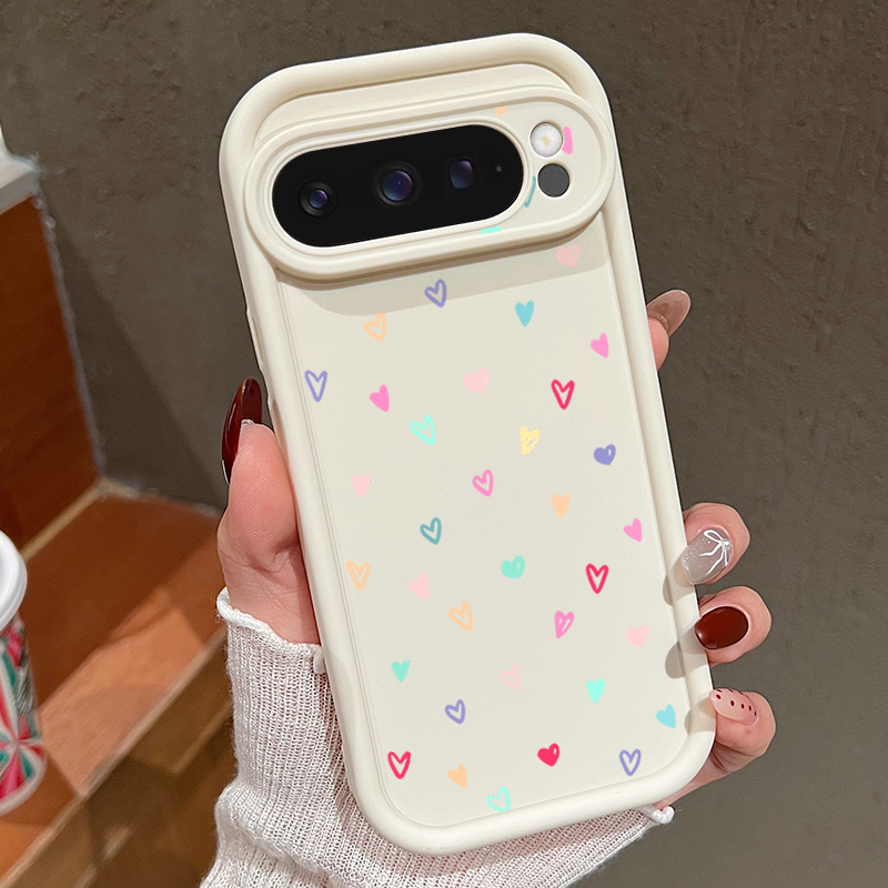 Colorful Little Hearts Soft Ca - Phone Cases Pixel 10 review and price