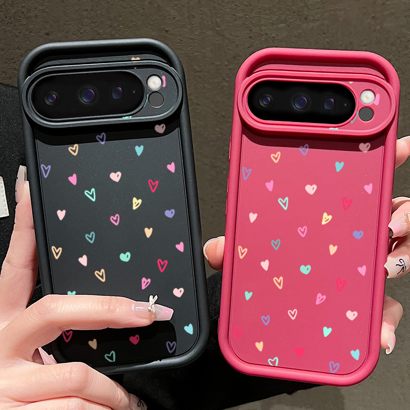 Colorful Little Hearts Soft Ca - Phone Cases Pixel 10 review and price