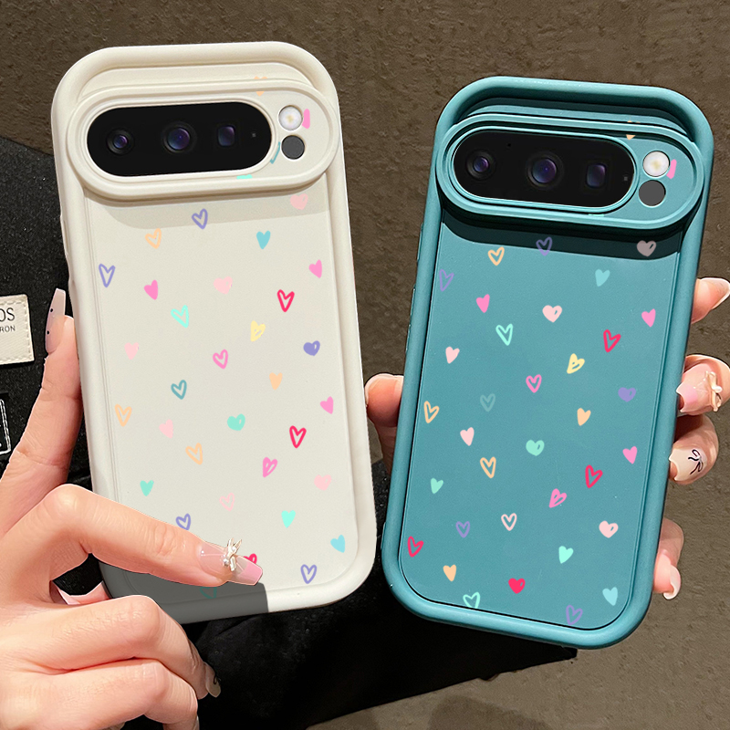 Colorful Little Hearts Soft Ca - Phone Cases Pixel 10 review and price