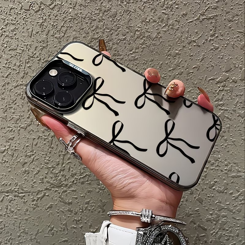 Black Bow Print Phone Case For - Phone Cases For Iphone 17 review and price