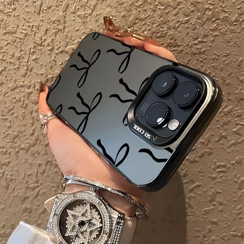 Black Bow Print Phone Case For - Phone Cases For Iphone 17 review and price