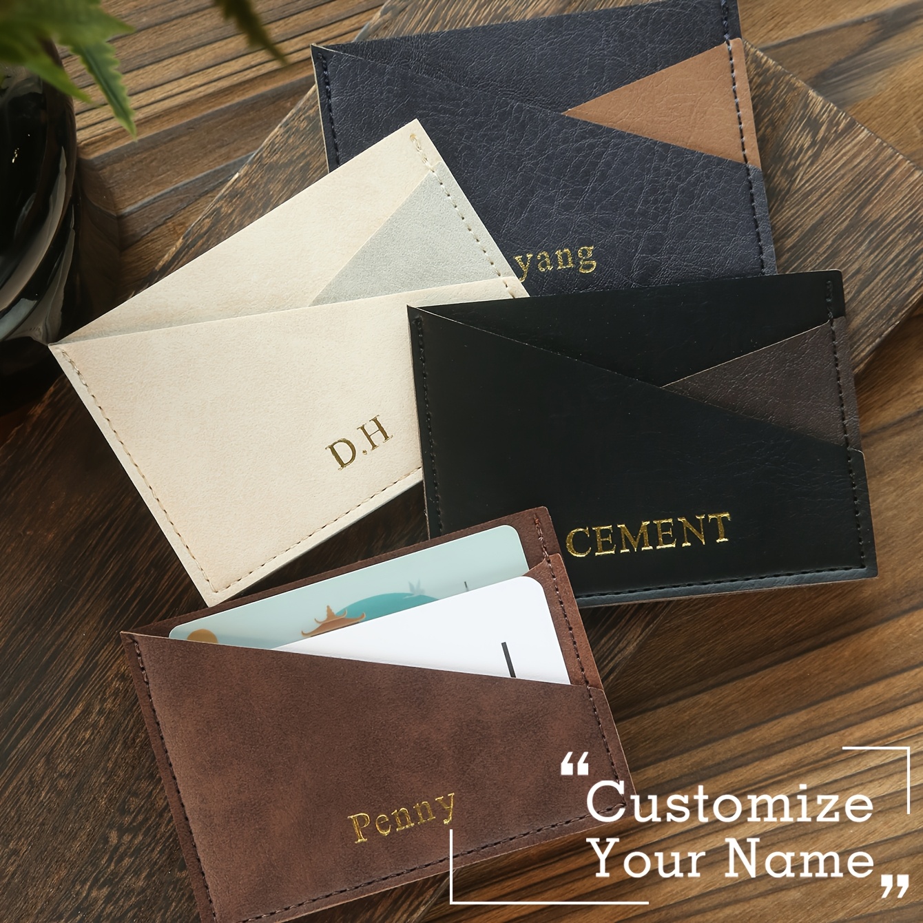 1PC Personalized Slim Minimali - Slim Card Slot Case review and price