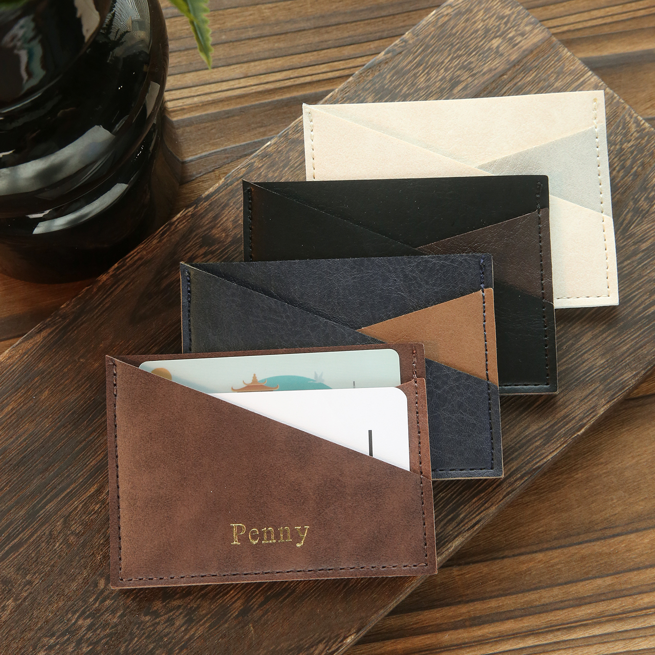 1PC Personalized Slim Minimali - Slim Card Slot Case review and price