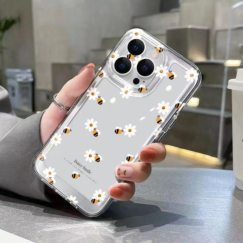Trendy Daisy Bee Floral Clear  - Phone Cases Trendy review and price