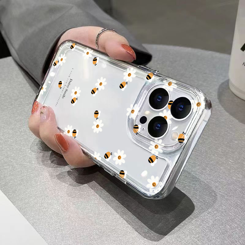 Trendy Daisy Bee Floral Clear  - Phone Cases Trendy review and price