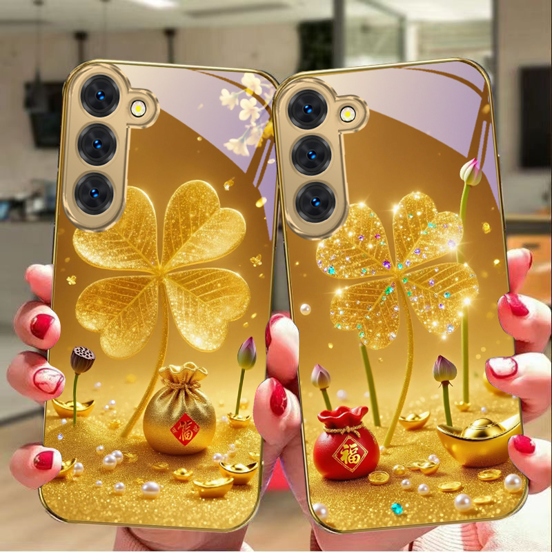 A huge golden clover For Samsu - Phone Cases Samsung review and price