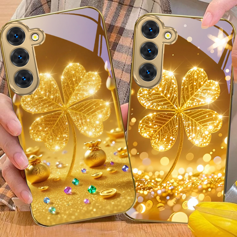 A huge golden clover For Samsu - Phone Cases Samsung review and price