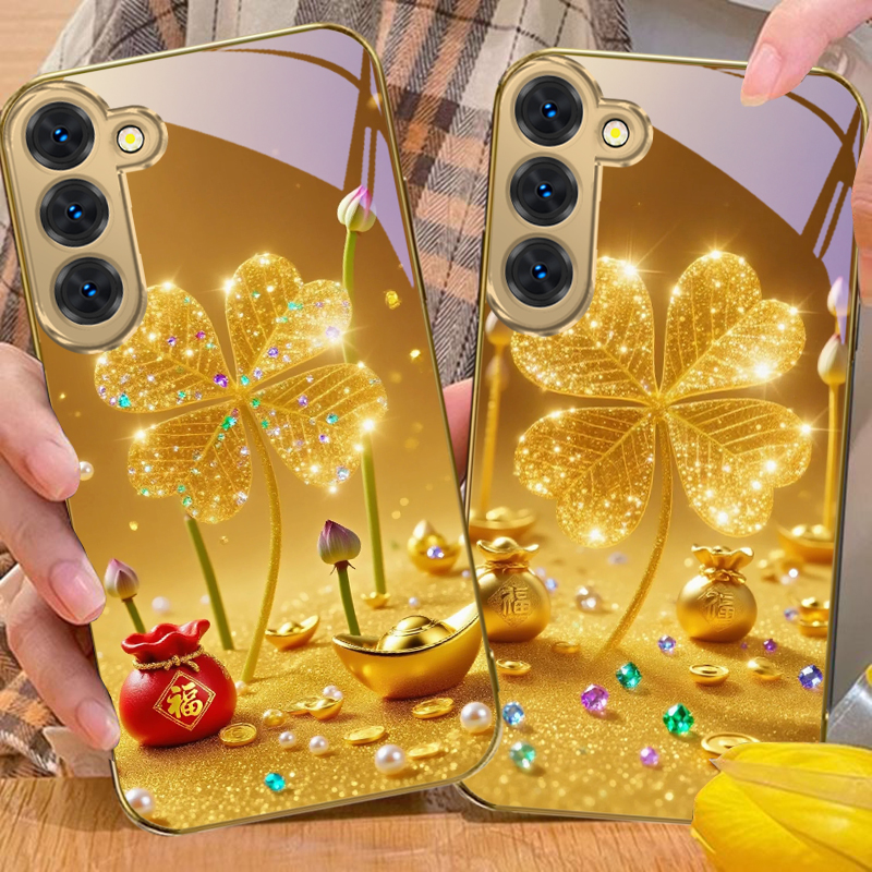 A huge golden clover For Samsu - Phone Cases Samsung review and price