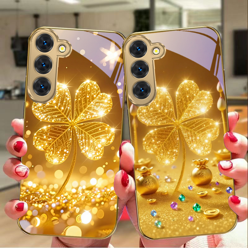 A huge golden clover For Samsu - Phone Cases Samsung review and price