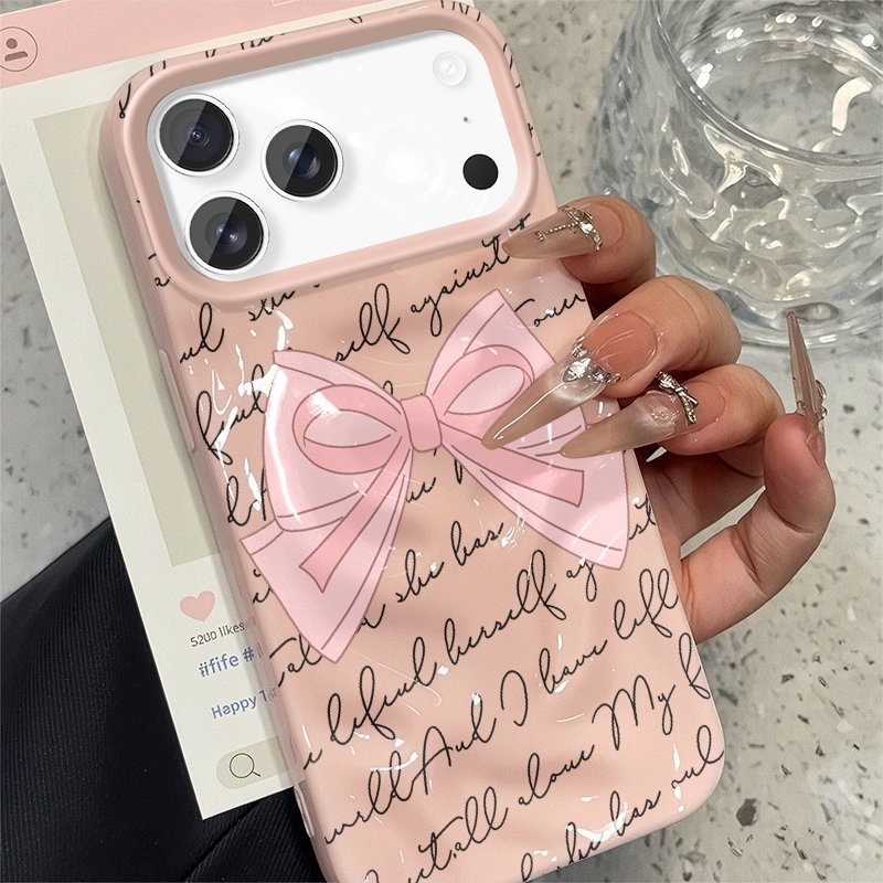 Lovely Korean Bow Candy Color  - Phone Cases Cool Girl review and price