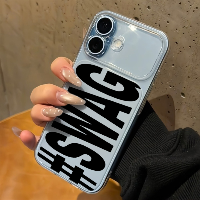Hot Pink Black SWAG Letter Cle - Phone Cases Clear review and price