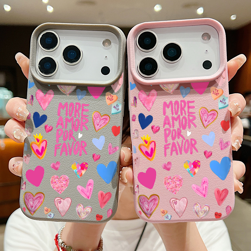 Heart Print Soft Phone Case Fo - Phone Cases Leather review and price