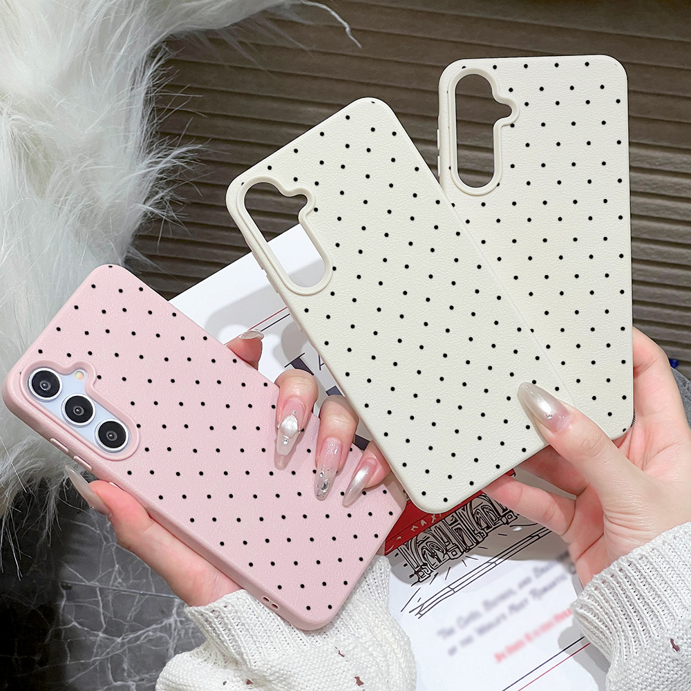 Ins Polka Dots Phone Case For  - Phone Cases Samsung S25 Ultra review and price