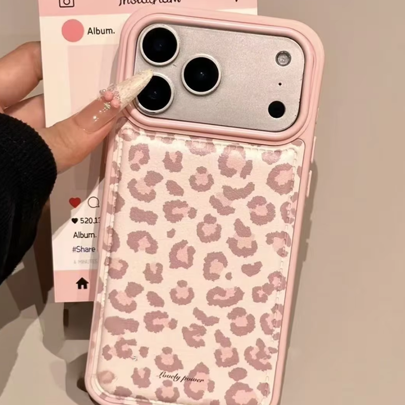 Simple Korean Pink Retro Leopa - Phone Cases Drop Proof review and price