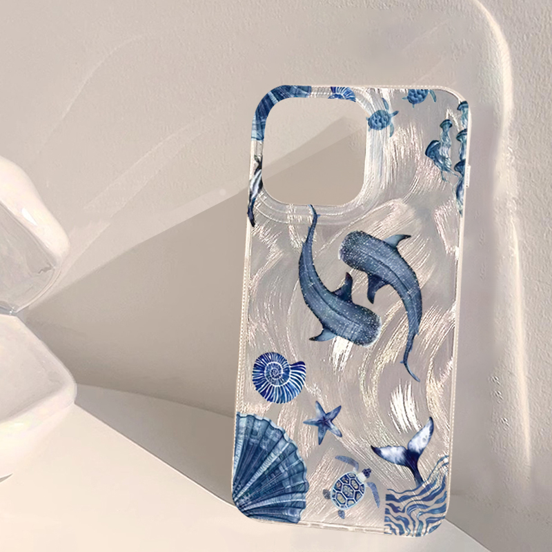 Ocean Animal Whale Turtle Tren - Phone Cases Trendy review and price