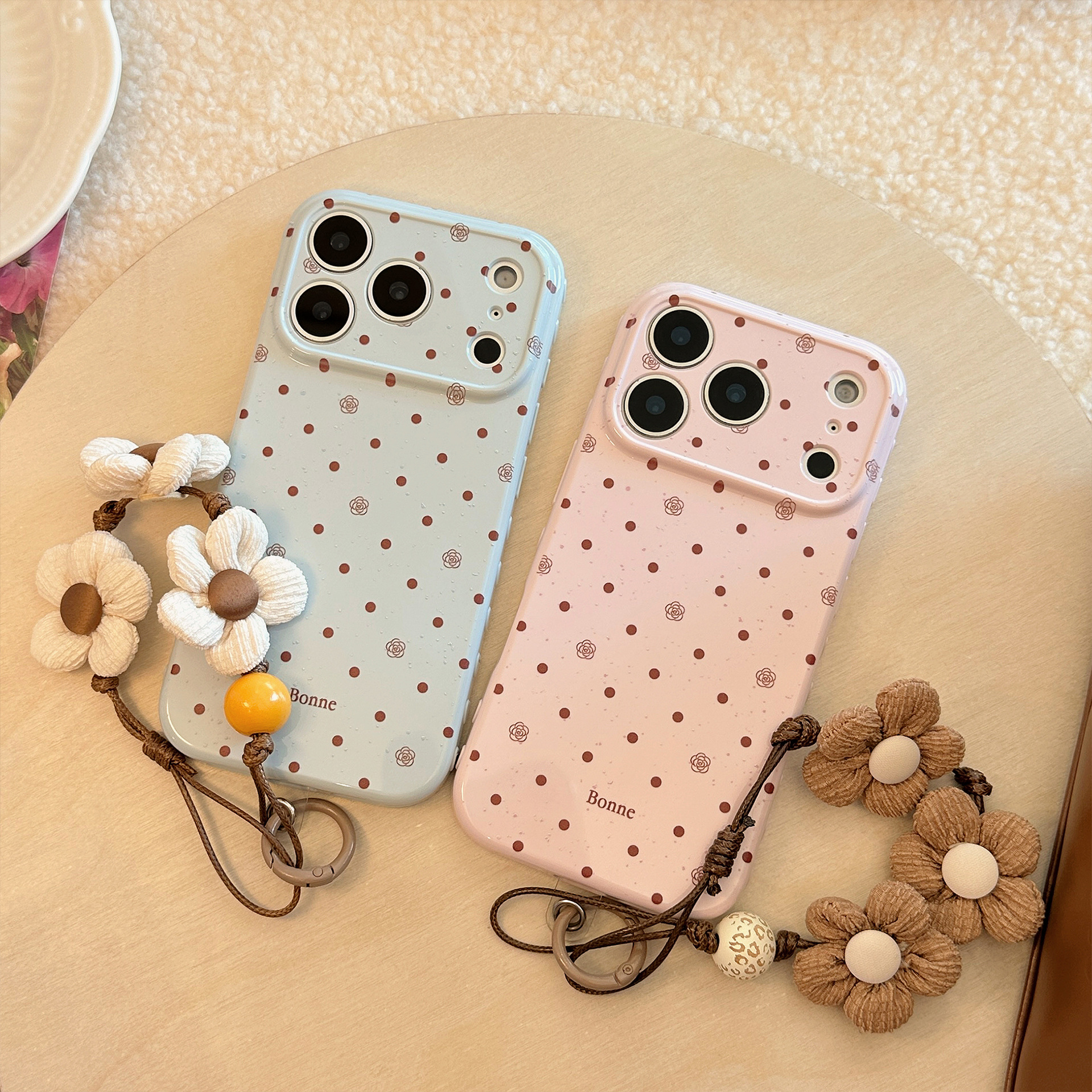 Korean Full Screen Polka Dots  - Phone Cases With Loop review and price