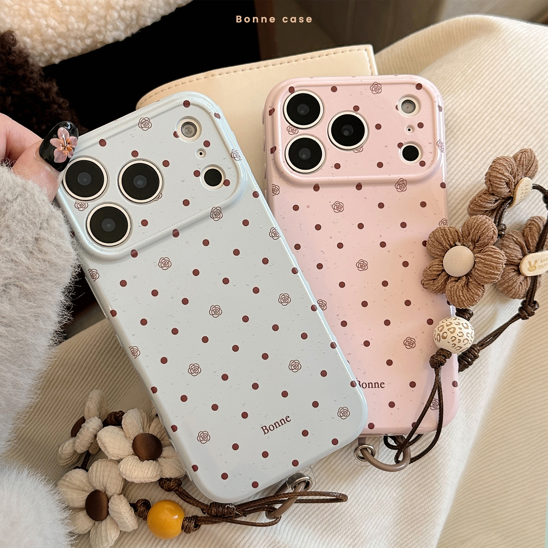 Korean Full Screen Polka Dots  - Phone Cases With Loop review and price
