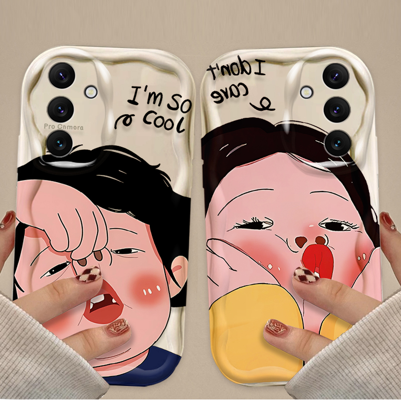 Funny Boy Cute Girl Wave Soft  - Phone Cases For Boys review and price