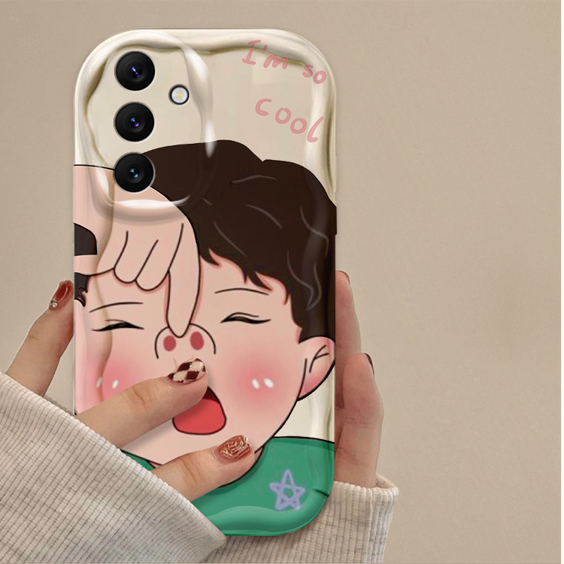 Funny Boy Cute Girl Wave Soft  - Phone Cases For Boys review and price