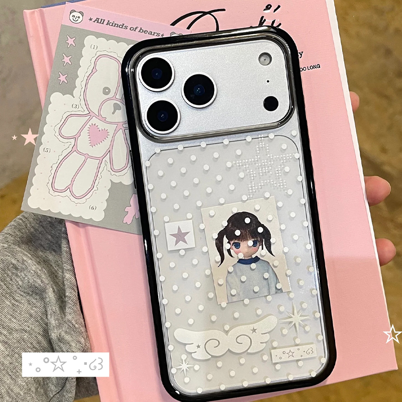 Ins Korean Girl Polka Dots Win - Phone Cases Cool Girl review and price
