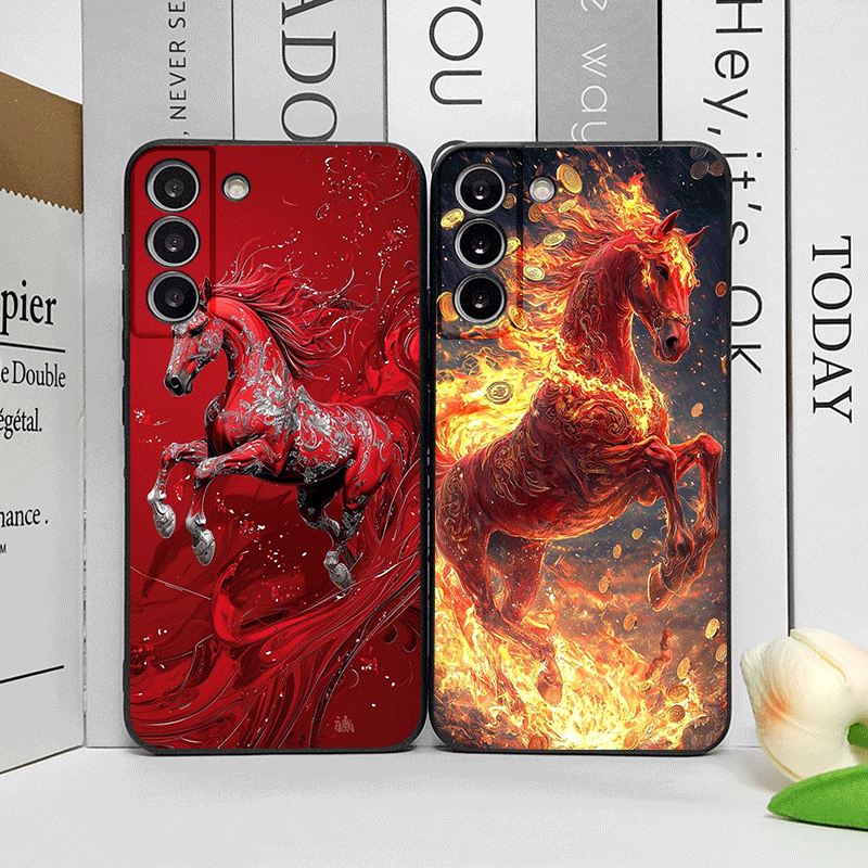 Fashion Chinese-Style Red Hors - Phone Cases Trendy review and price