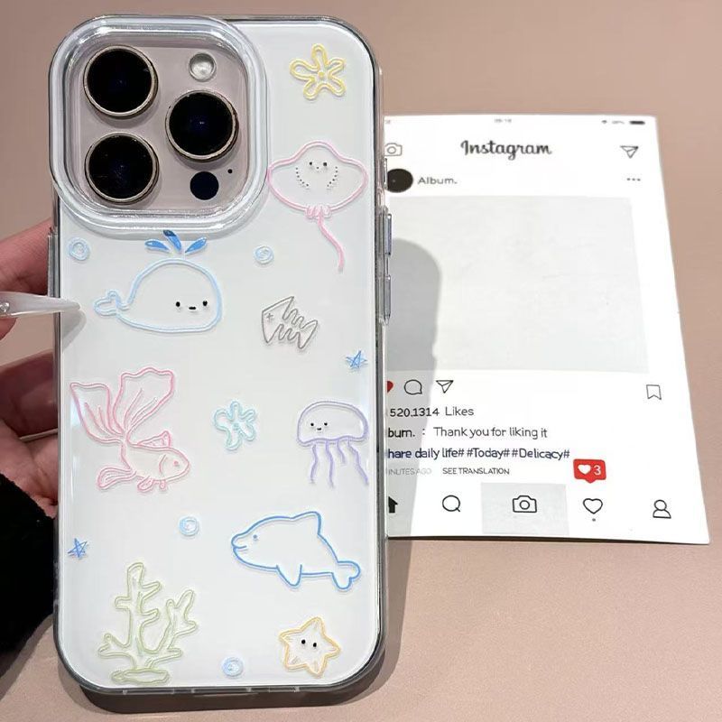Line Drawings Of Small Seabed  - Phone Cases Drawing review and price