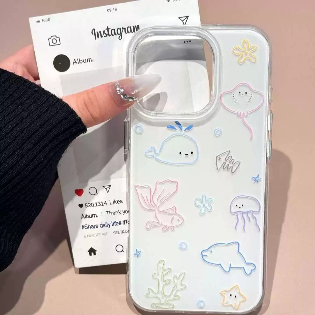 Line Drawings Of Small Seabed  - Phone Cases Drawing review and price