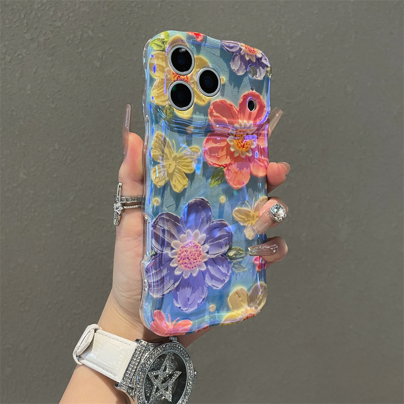 Luxury Blue Light Oil Painting - Phone Cases Drawing review and price