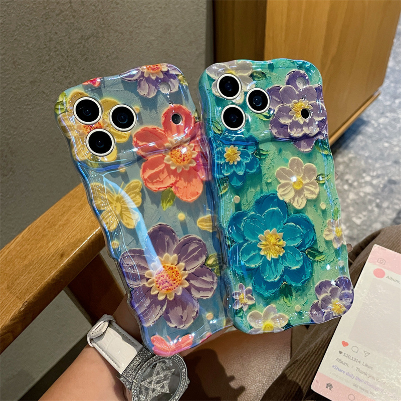 Luxury Blue Light Oil Painting - Phone Cases Drawing review and price