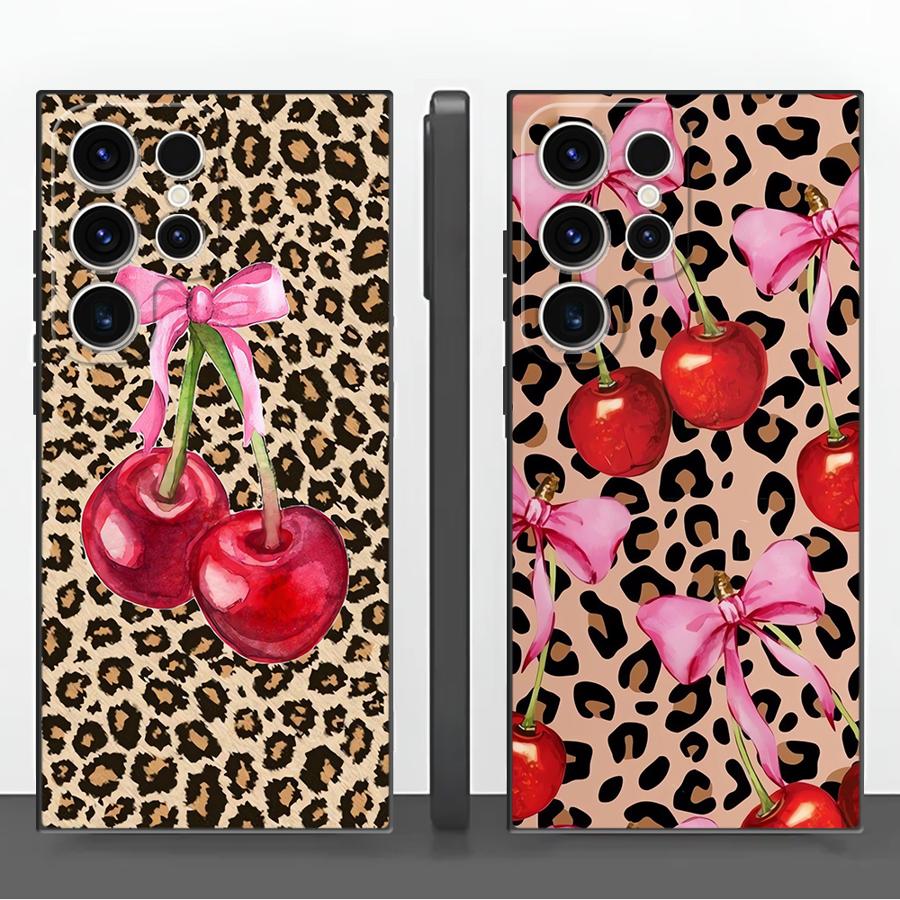 Leopard Cherry Funda Phone Cov - Phone Cases Galaxy S26 Ultra review and price