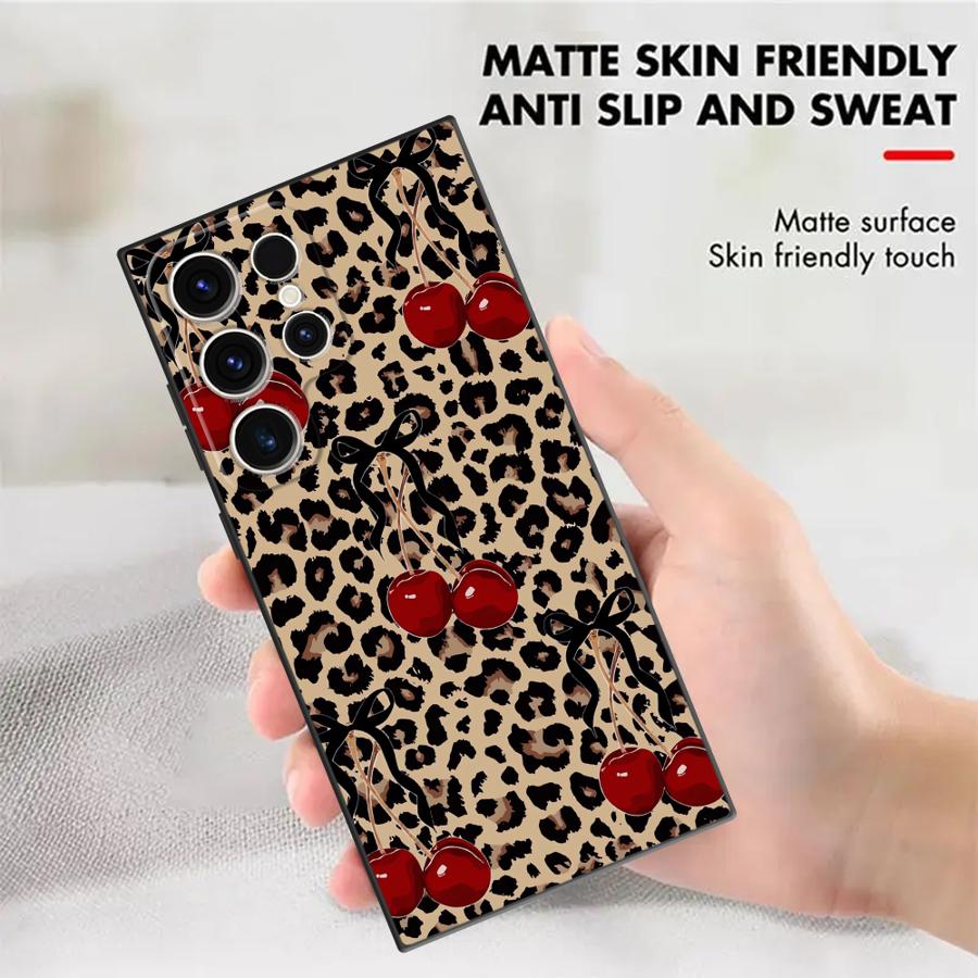 Leopard Cherry Funda Phone Cov - Phone Cases Galaxy S26 Ultra review and price