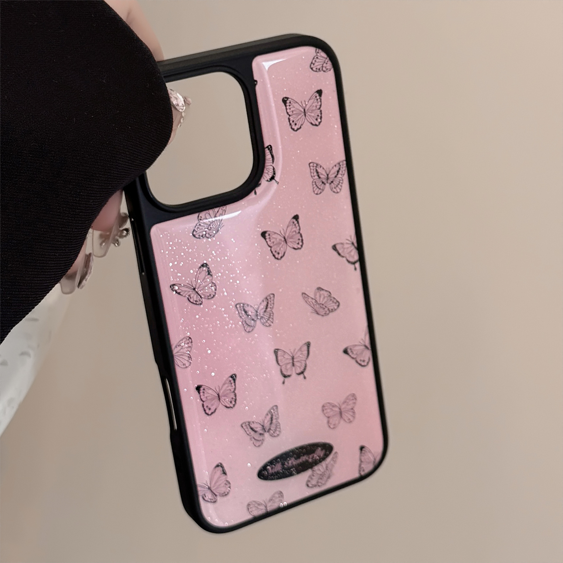 Korean Glitter Black Butterfly - Phone Cases Drop Proof review and price