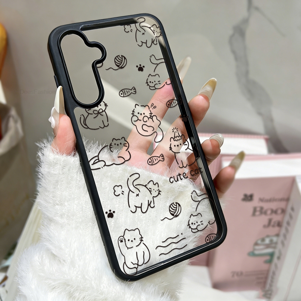 Cartoon Cat Phone Case For Sam - Phone Cases With Loop review and price