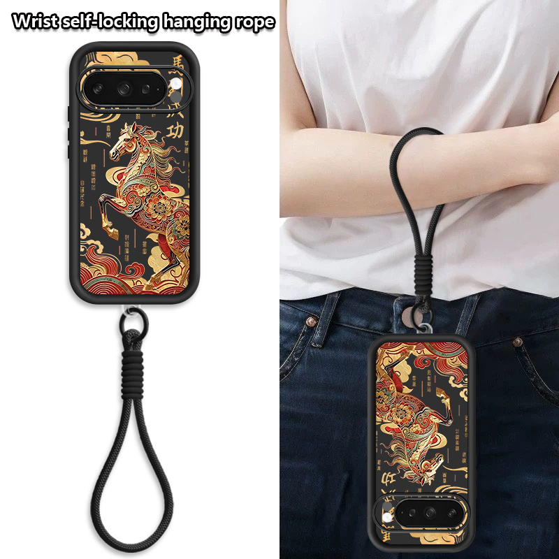 Cute Foal Print Wrist Strap La - Phone Cases Pixel 10 review and price