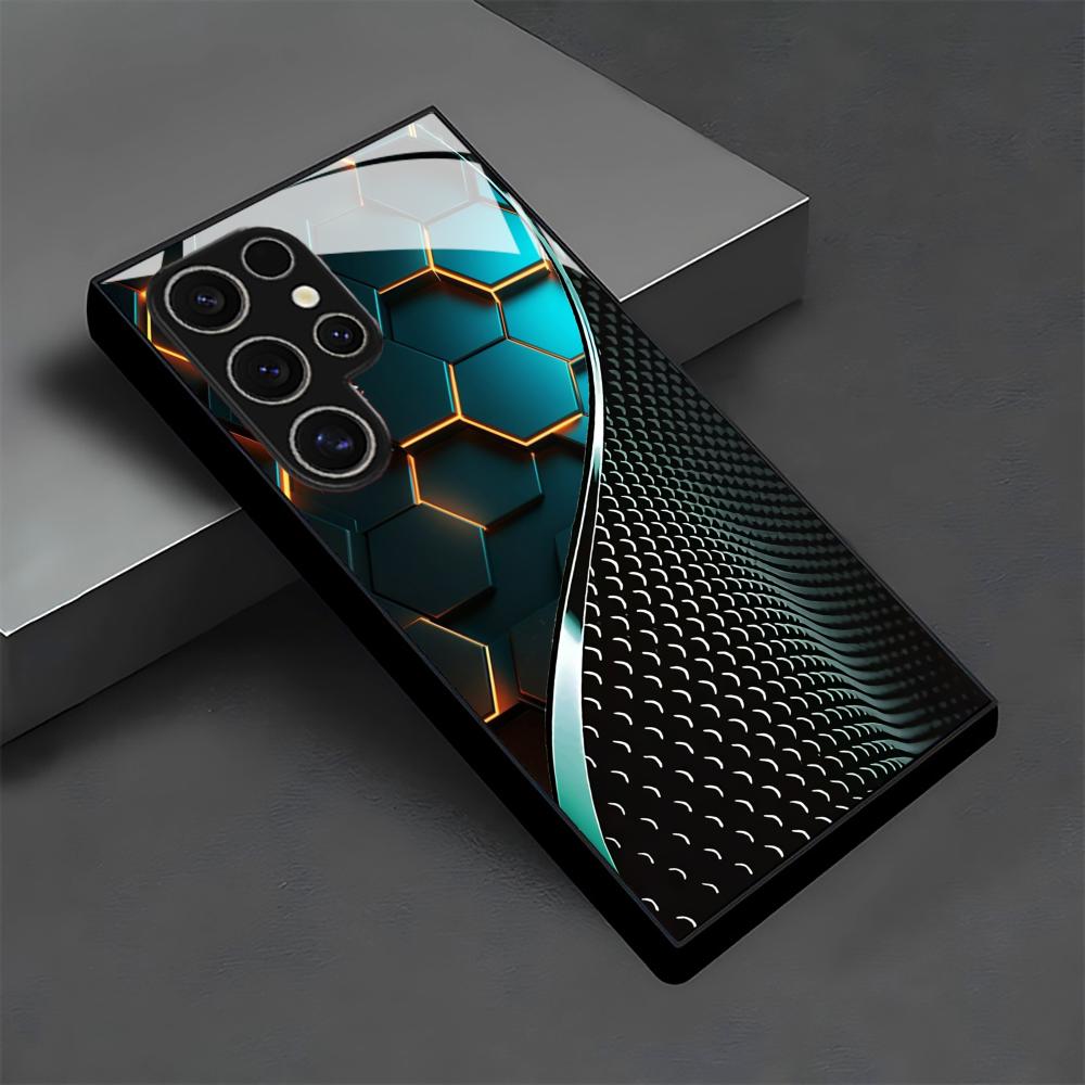 Creative Honeycomb Wood Patter - Phone Cases Samsung review and price