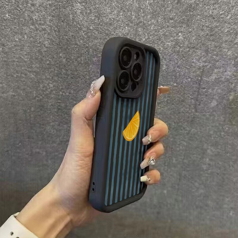 Striped Lemon Slice Pattern Ph - Phone Cases For Iphone 17 review and price