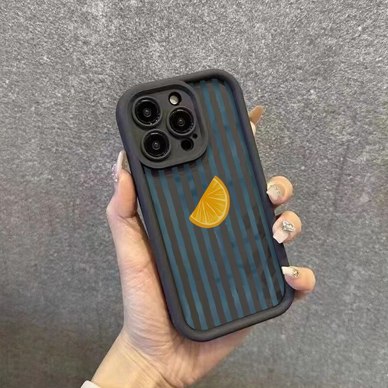 Striped Lemon Slice Pattern Ph - Phone Cases For Iphone 17 review and price